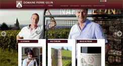 Desktop Screenshot of domaine-pierregelin.fr